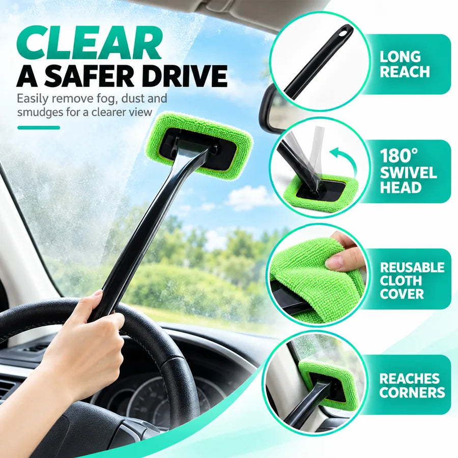 Windshield Defog & Cleaning Brush
