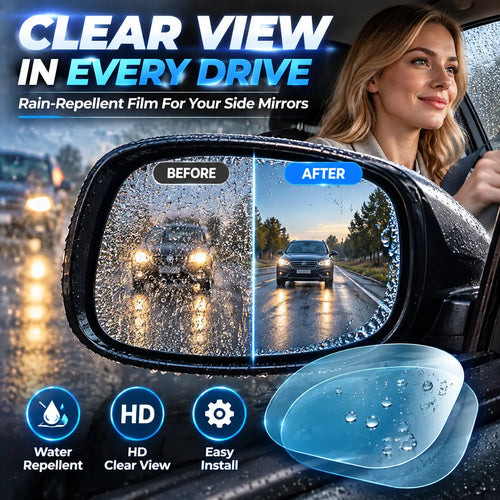 Rain-Repellent Side Mirror Film