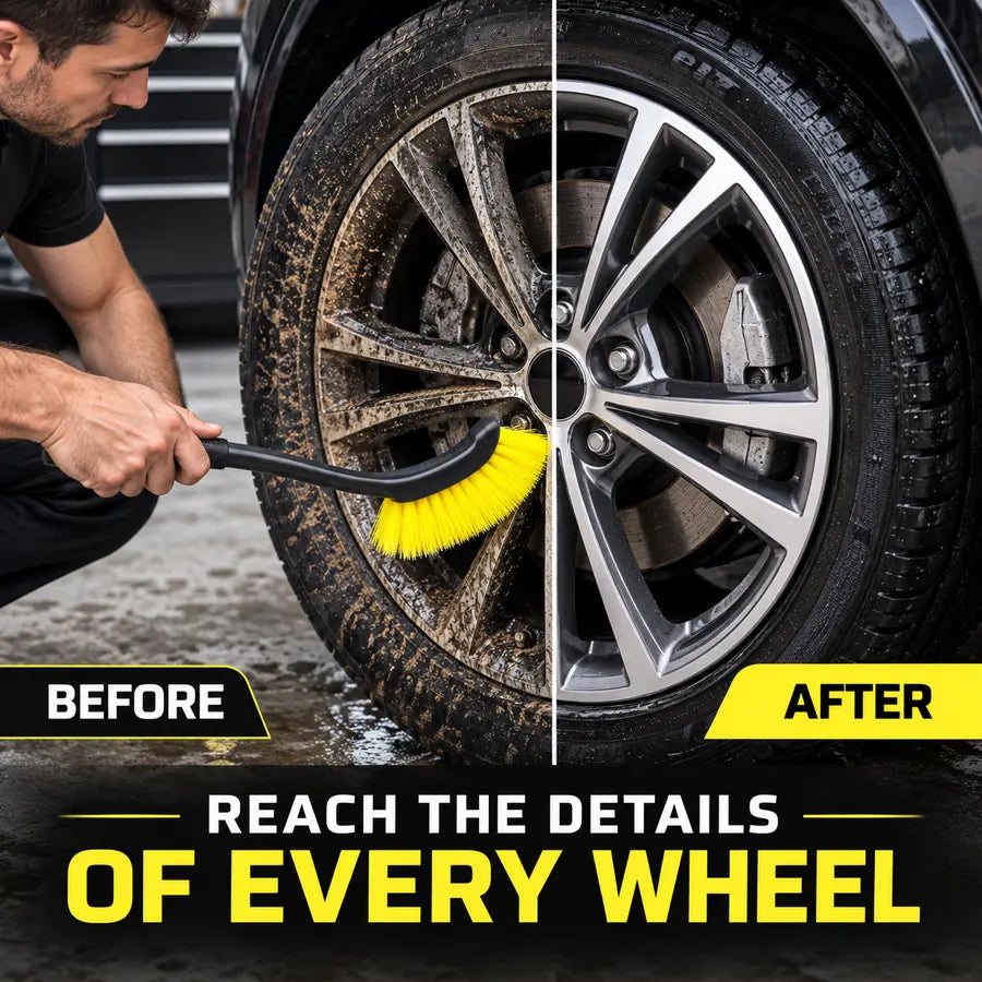 Soft-Bristle Tire & Wheel Brush