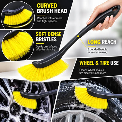 Soft-Bristle Tire & Wheel Brush