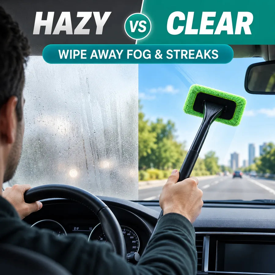 Windshield Defog & Cleaning Brush