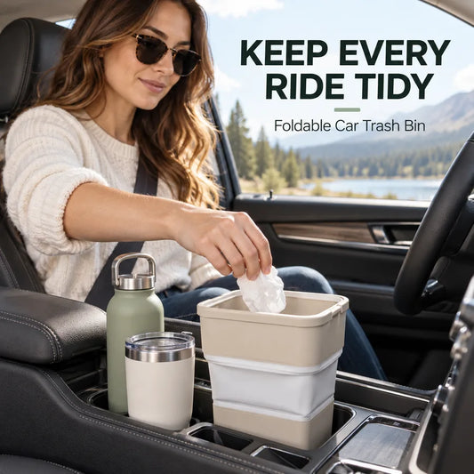Foldable Multi-Purpose Car Trash Bin